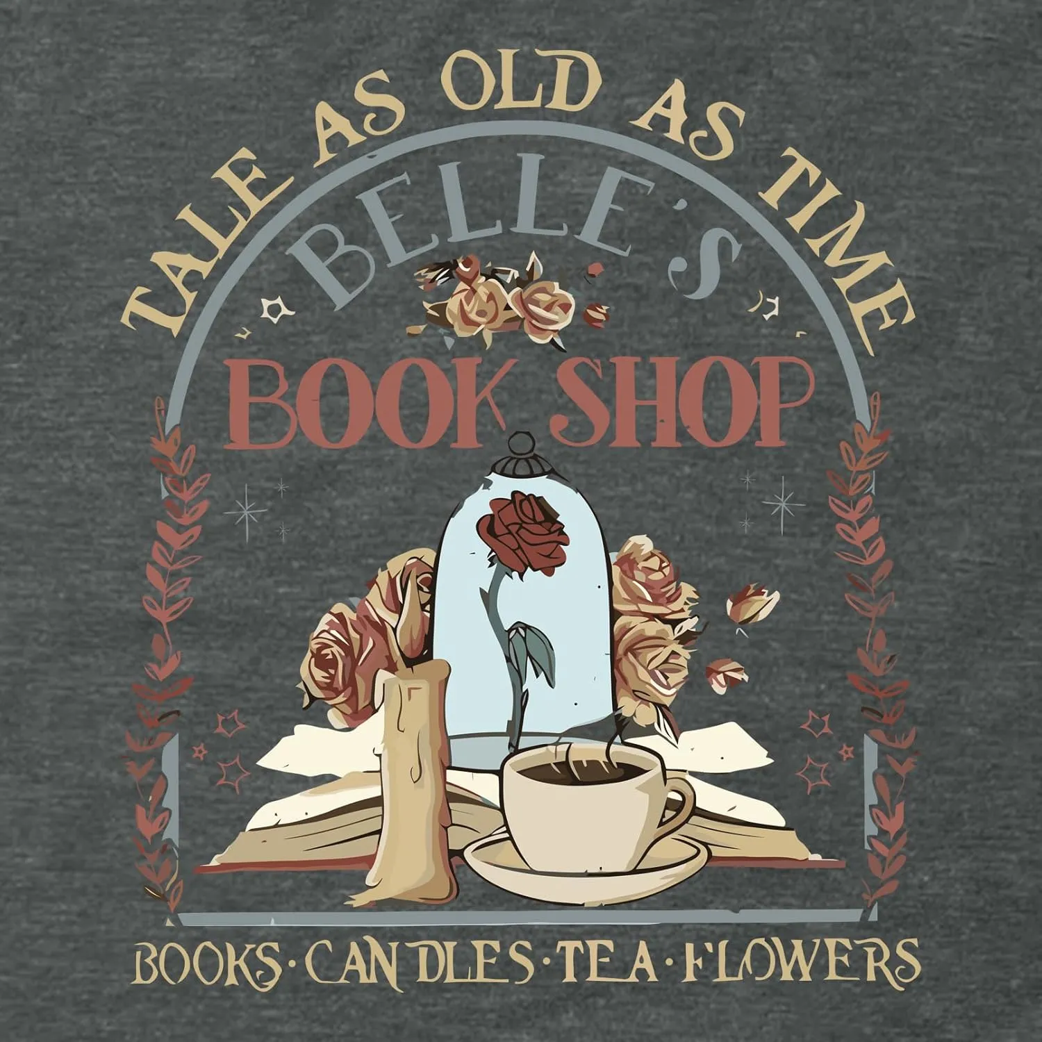 BLACKMYTH Women Book Shop Graphic Tees Soft Crewneck Tshirts