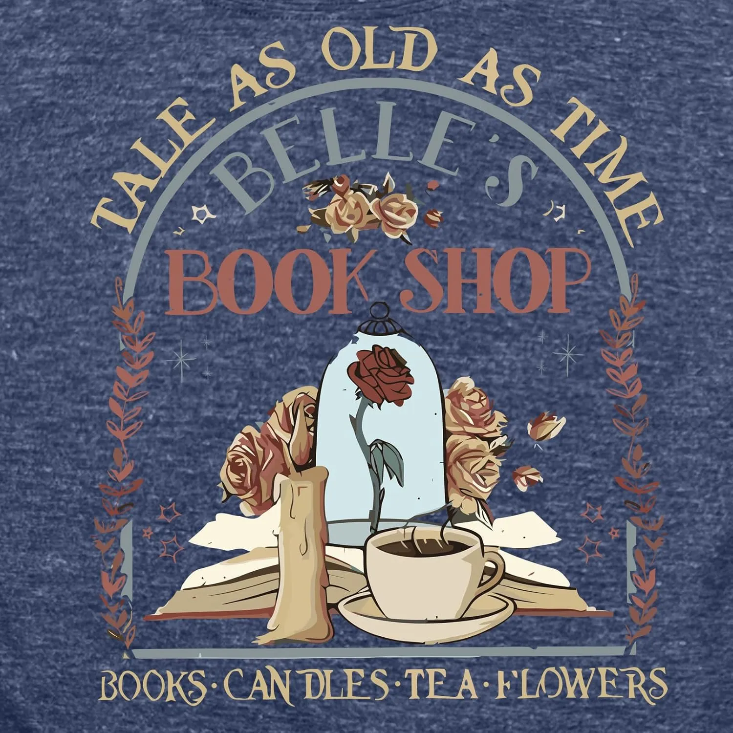 BLACKMYTH Women Book Shop Graphic Tees Soft Crewneck Tshirts