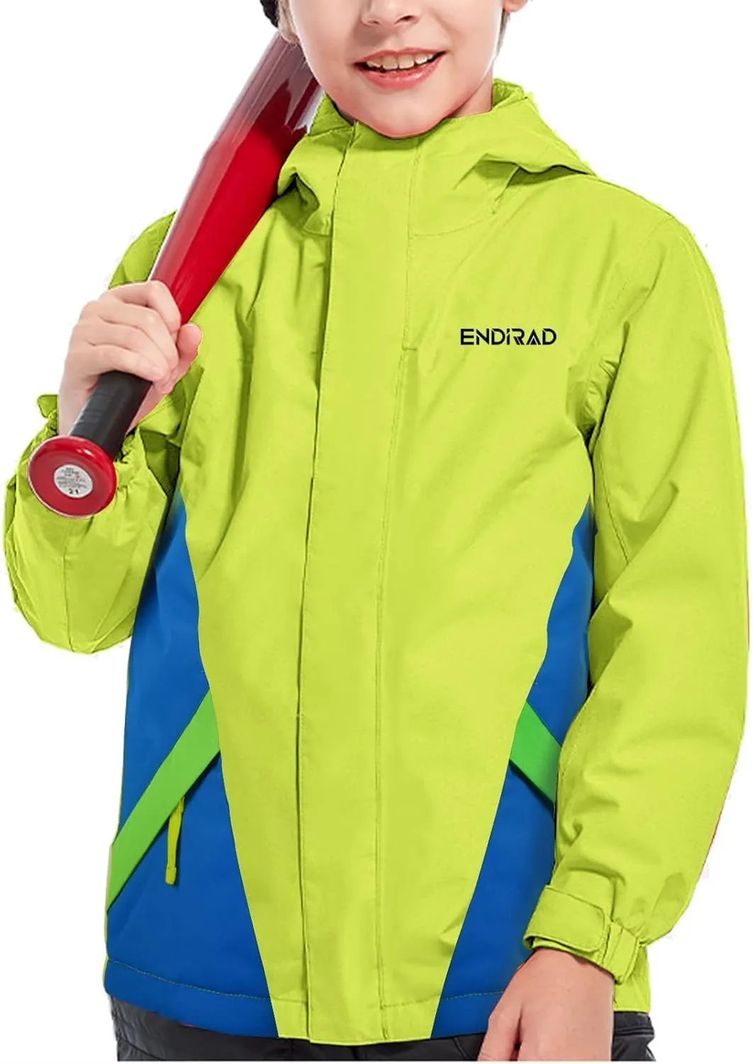 Boy's Waterproof Ski Jacket,Kids Warm Winter Snow Coat,Hooded Fleece Outwear,Windproof RainCoat