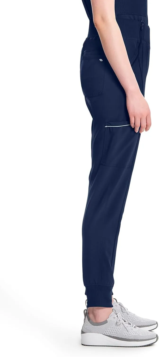 Cherokee Infinity Womens Scrub Jogger Pants Mid Rise with 5 Pockets, 360 Stretch Fabric - CK110A