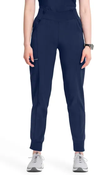 Cherokee Infinity Womens Scrub Jogger Pants Mid Rise with 5 Pockets, 360 Stretch Fabric - CK110A