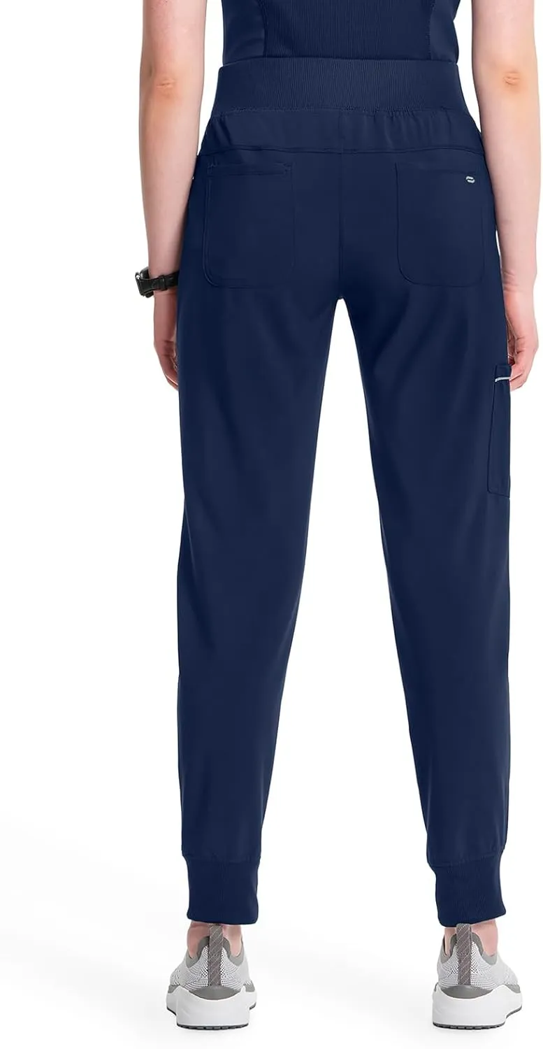 Cherokee Infinity Womens Scrub Jogger Pants Mid Rise with 5 Pockets, 360 Stretch Fabric - CK110A