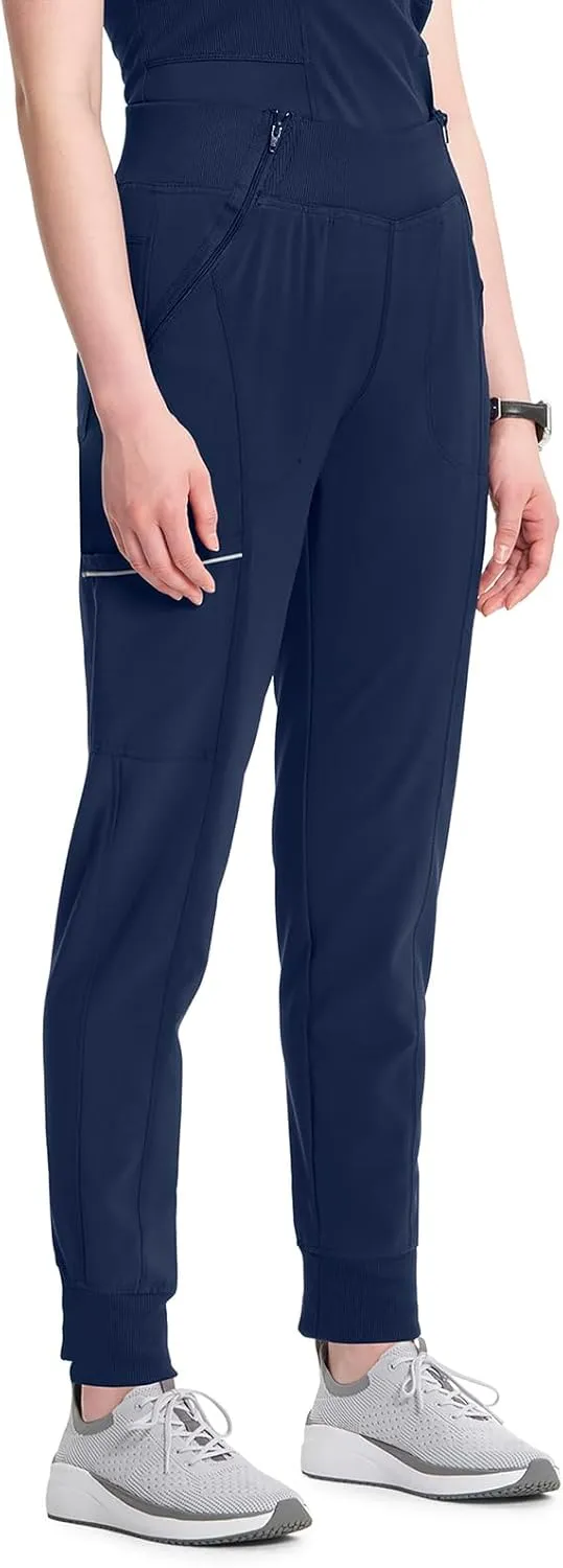 Cherokee Infinity Womens Scrub Jogger Pants Mid Rise with 5 Pockets, 360 Stretch Fabric - CK110A