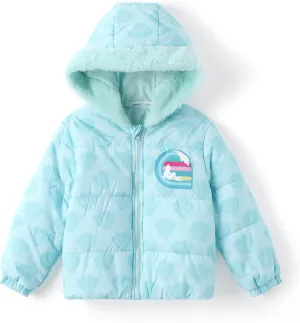 Disney Frozen Elsa Princess Belle Moana Minnie Toddler Girl Puffer Jacket Lightweight Packable Warmth Winter Coat 2-10 Years