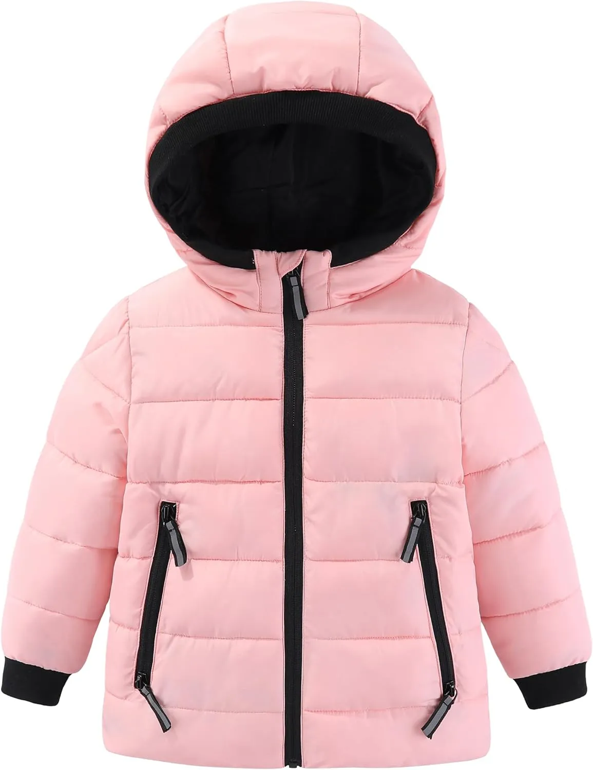 Hiheart Boys Girls Thick Padded Winter Coat Warm Hooded Jacket