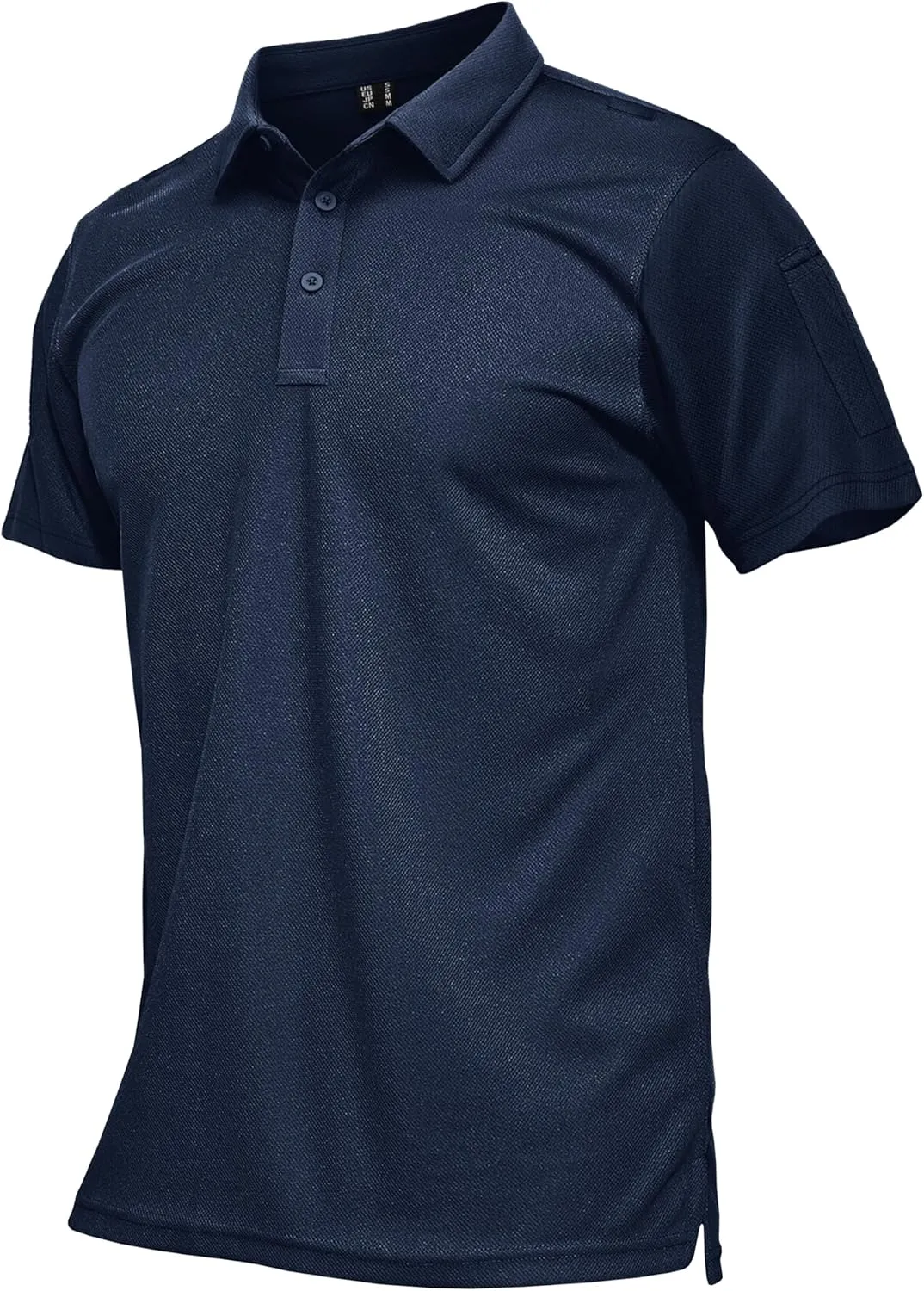 MAGCOMSEN Men's Polo Shirts Tactical UPF 50  Quick Dry Performance Short Sleeve Work Golf Shirts Lightweight Collared Pique