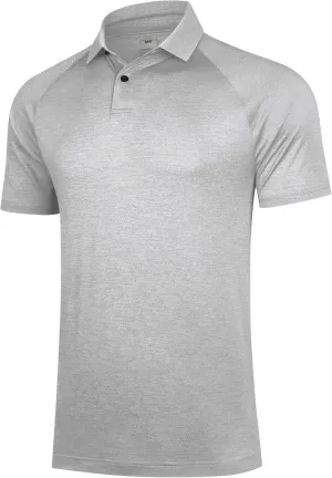 Men's Golf Polo Shirts Short Sleeve, Wicks Moisture UV Protection Golf Polo Shirts for Men UPF 50