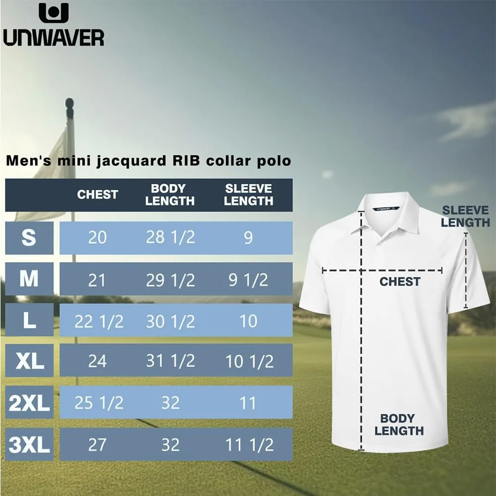 Men's Golf Polo Shirts Short Sleeve, Wicks Moisture UV Protection Golf Polo Shirts for Men UPF 50