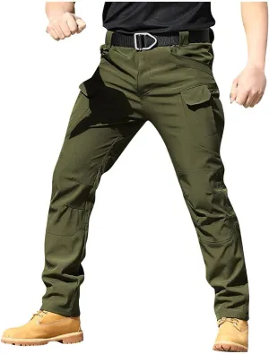 midelxp Stretch Cargo Pants for Men Work Ripstop Flex Flexcamo Tactical Waterproof Pants Camping Hiking Pants Multi Pockets