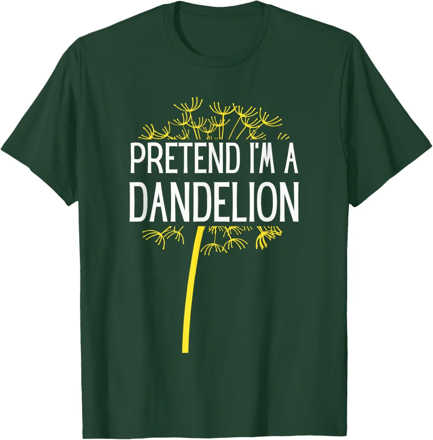 Pretend I'm A Dandelion Easy Halloween Costume T-Shirt