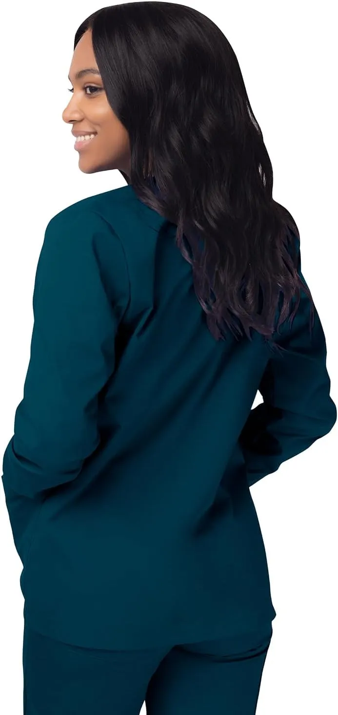 Sivvan Scrubs for Women - Front Snap Warm - Up Jacket