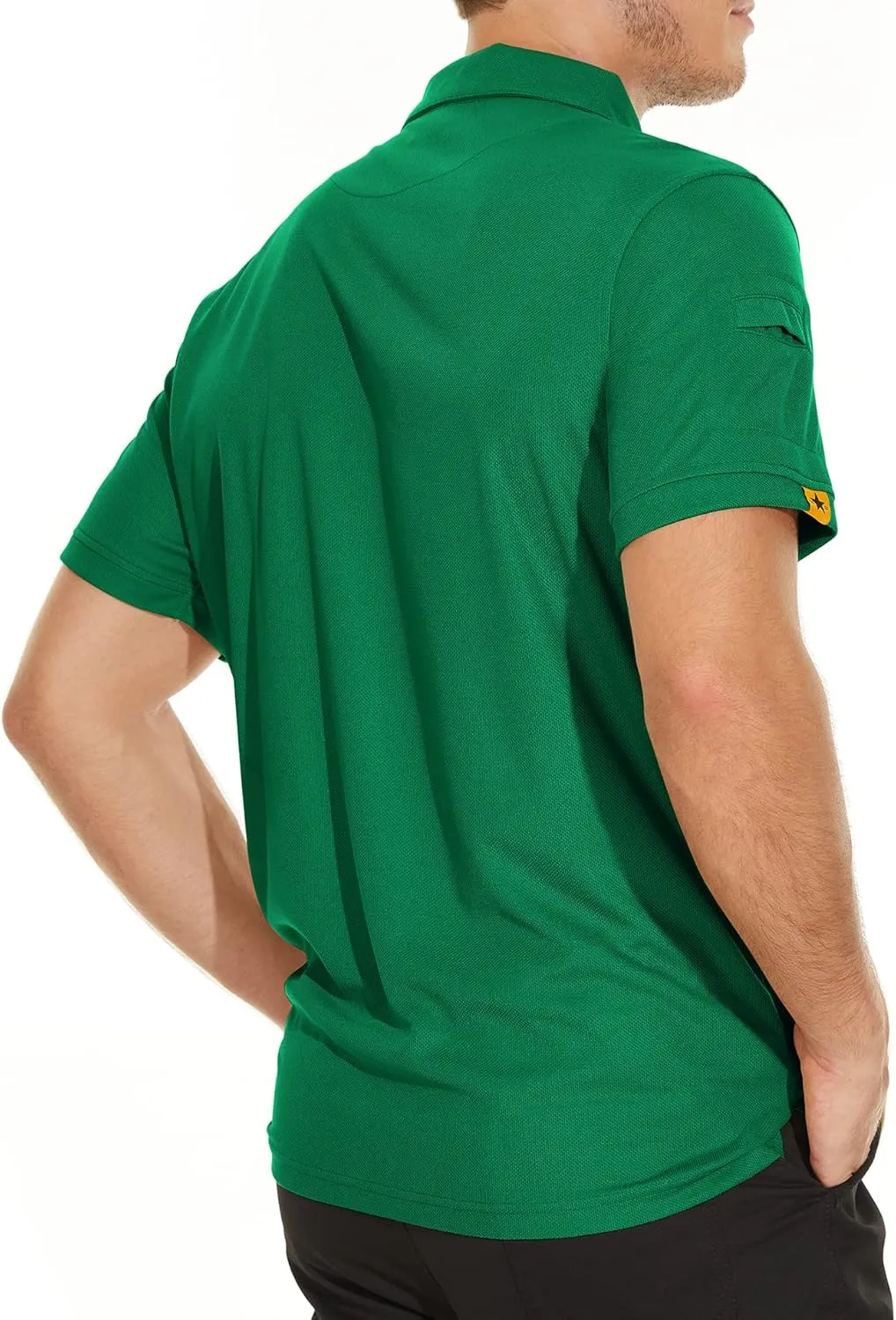 V VALANCH Mens Polo Shirts Short Sleeve Moisture Wicking Golf Polo Athletic Collared Shirt Tennis T-Shirt Tops
