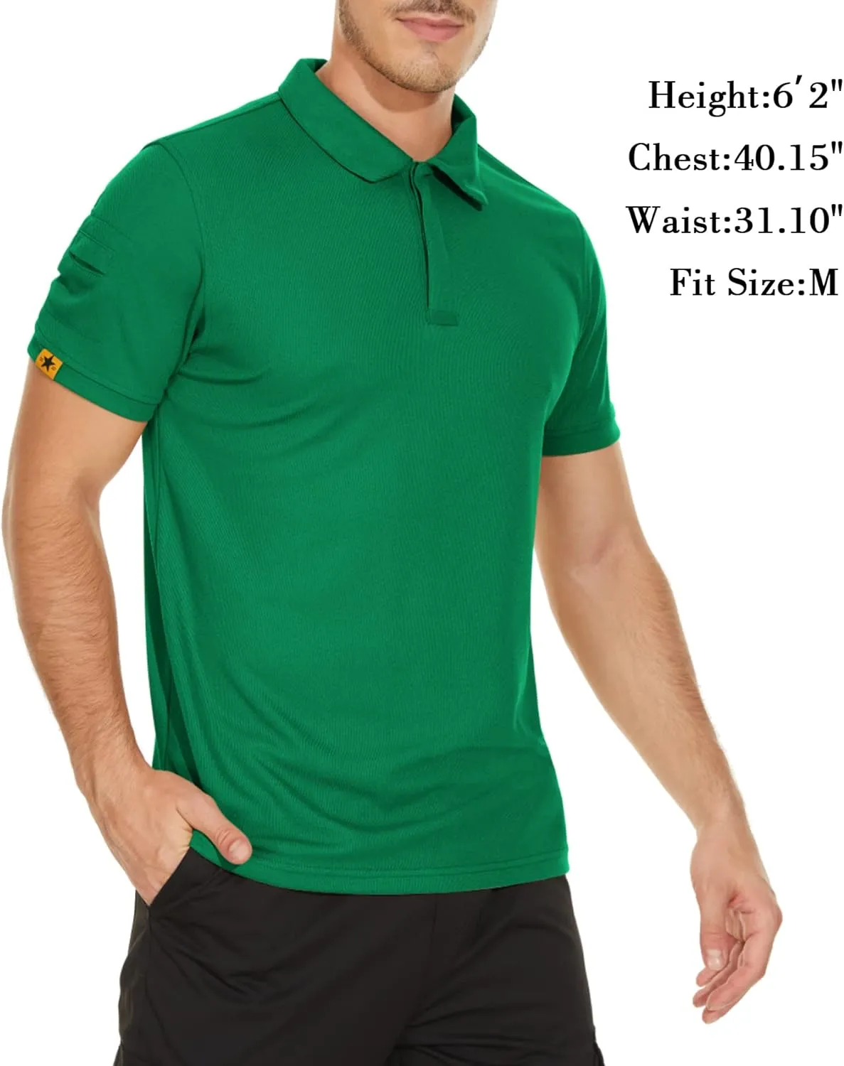V VALANCH Mens Polo Shirts Short Sleeve Moisture Wicking Golf Polo Athletic Collared Shirt Tennis T-Shirt Tops