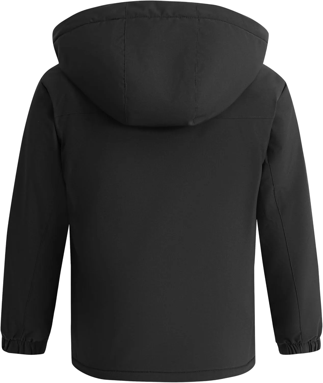 wantdo Boys Winter Coat Waterproof Windbreaker Snow Skiing Jacket Warm Thick Rain Coat Kids Jacets with Removable Hood