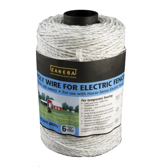 Zareba 660' White Heavy Duty Poly Wire